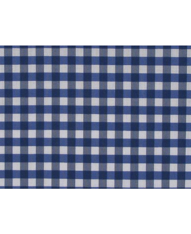 1/4 Inch Printed Polycotton Gingham, Royal