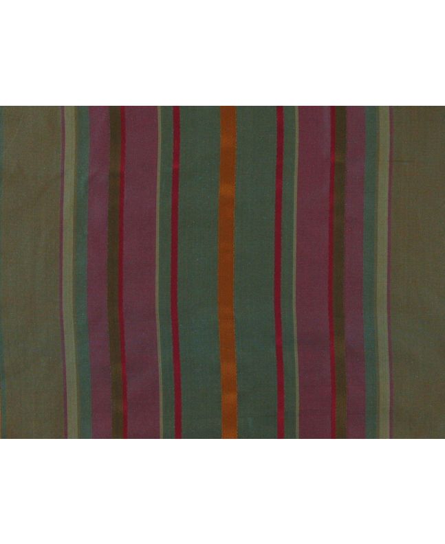 Multi Stripe Silk Taffetta Satin Jacquard, Ruby
