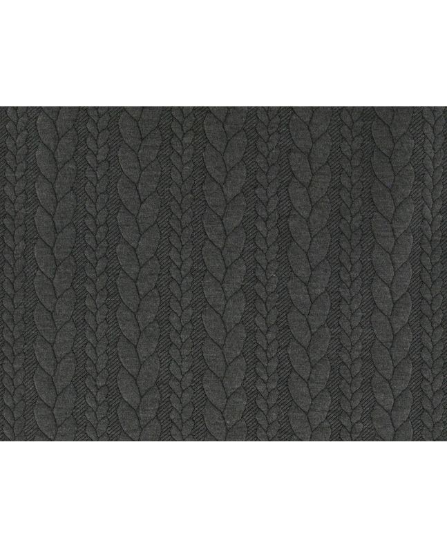Soft Cable Knit Jersey, Dark Grey
