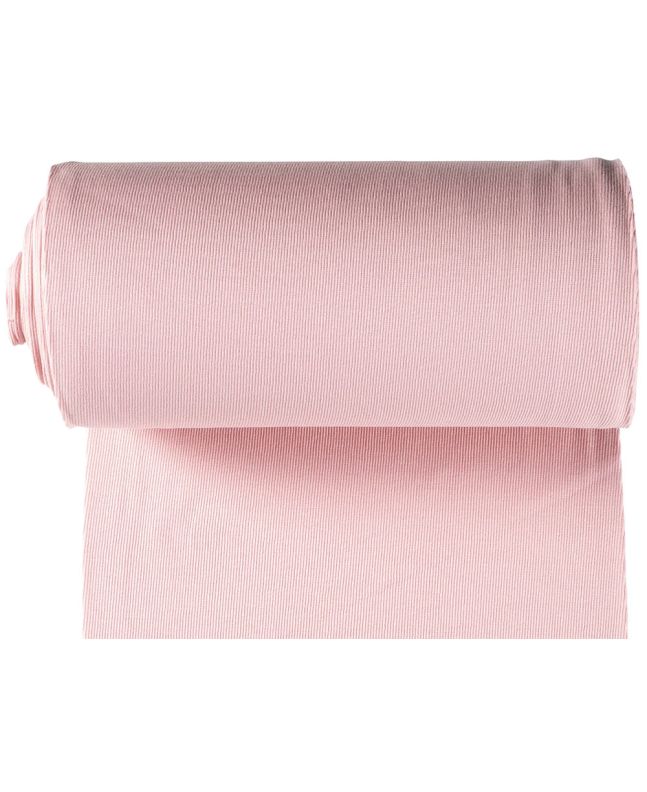 Tubular 2x2 Rib Cuffing, Light Pink