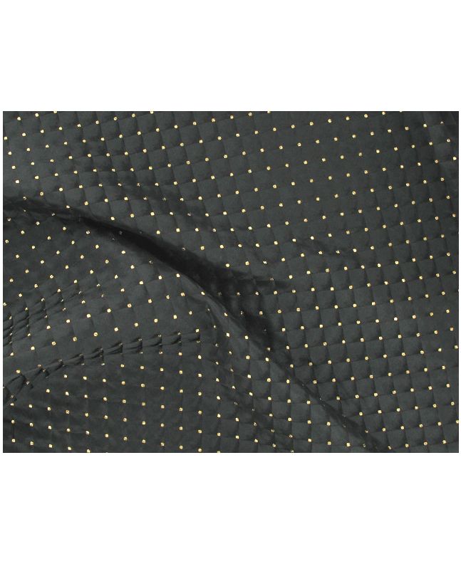 Brocade Squares - Black with Gold