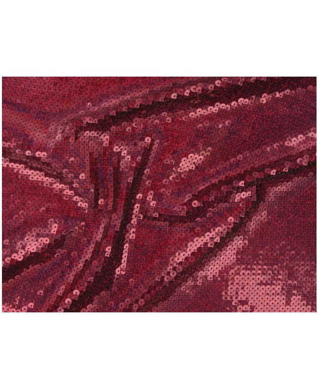 Fishscale Hologram Sequin - Burgandy