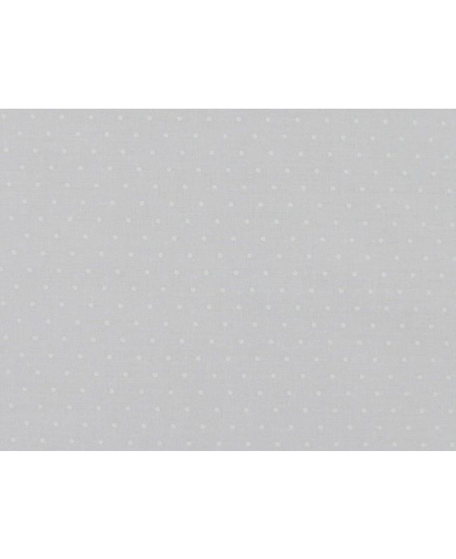 Mini Dots Polycotton Print, White
