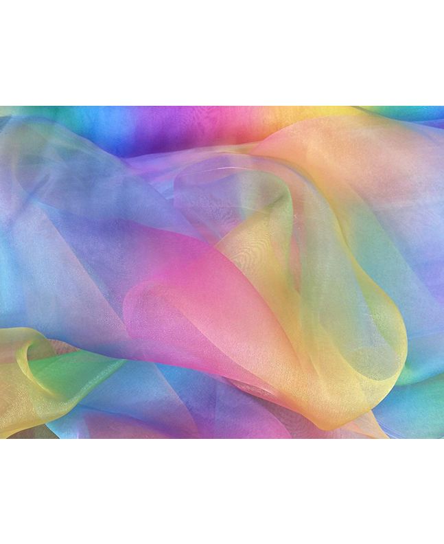 Rainbow Nylon Organza