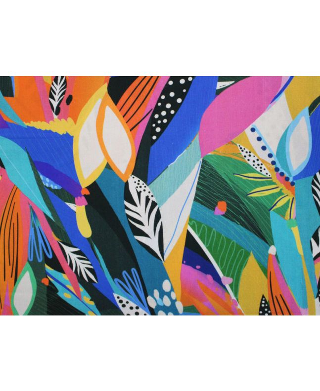 Abstract Jungle Viscose Print