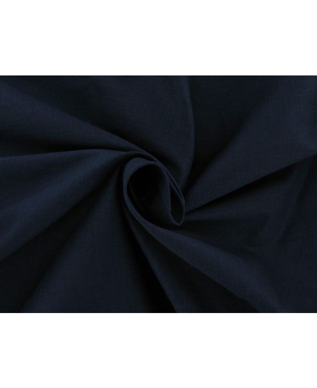 Amira Stretch Cotton Linen Blend, Navy