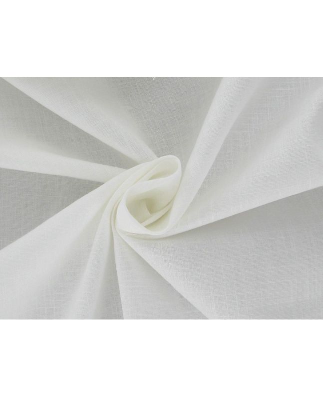 Amira Stretch Cotton Linen Blend, Off White
