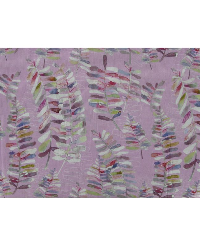 Autumn Fern Crinkle Viscose Blend, Pink
