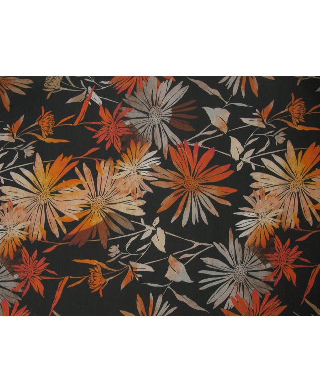 Autumn Sunflowers Cotton Rich Panama Canvas