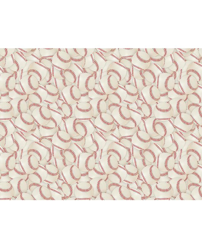 Ball Games Cotton Print, Baseball