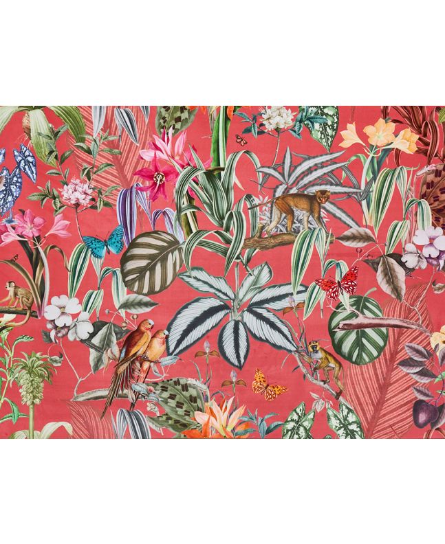 Barbados Printed Velvet, Watermelon