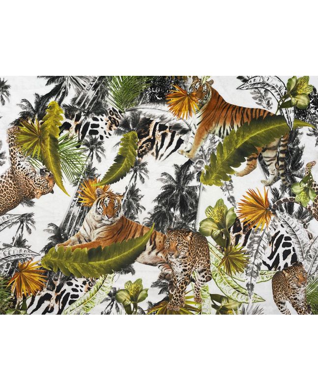 Big Cats Printed Velvet