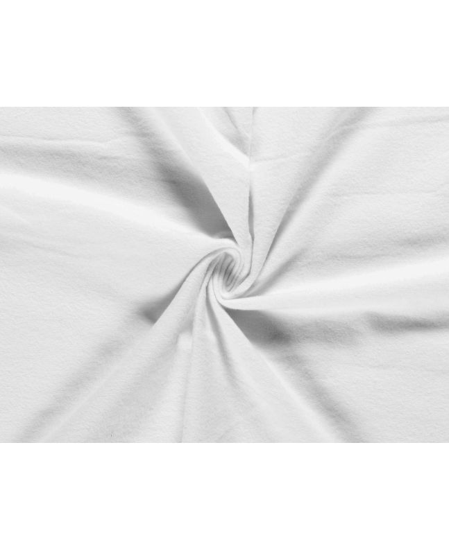 Plain Brushed Cotton Winceyette, White
