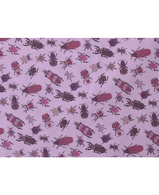 Bug World Quilters Cotton Print, Pink