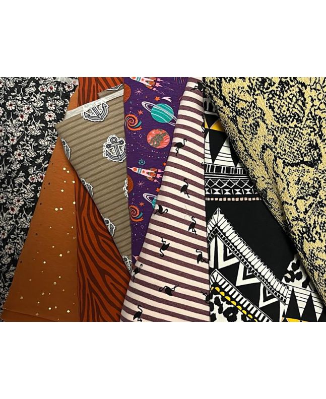 Jersey Prints Lucky Dip 8m Clearance Fabric Bundles