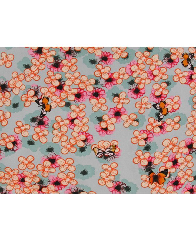 Butterfly Blossom Crepe De Chine