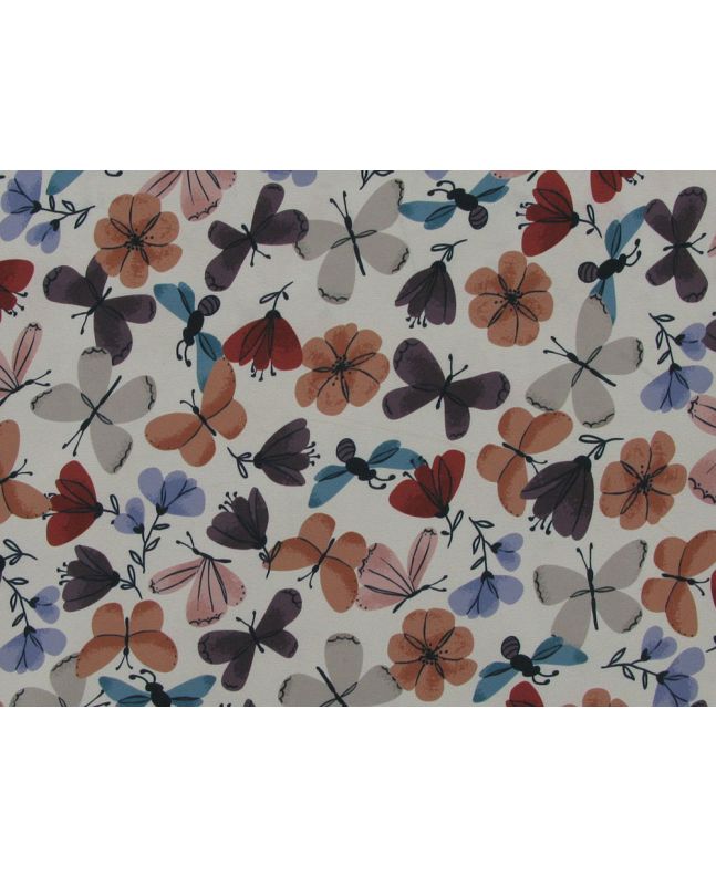 Butterfly Garden Soft Shell, Cream