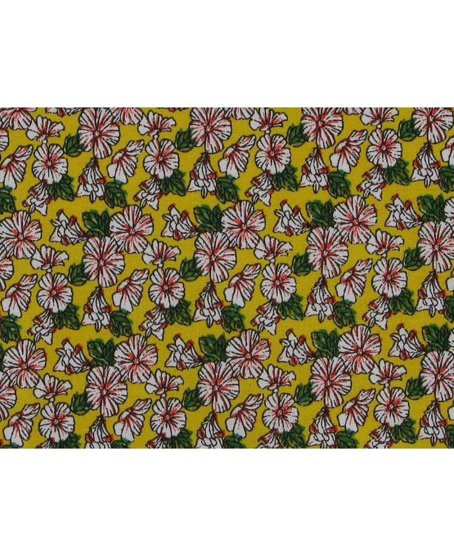 Camelia Stream Viscose Poplin Print, Yellow