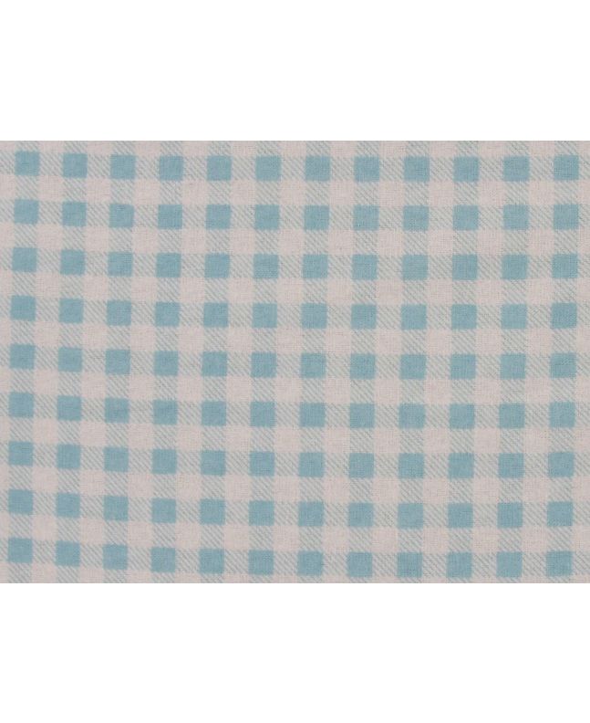 Candy Check Brushed Cotton Rich Winceyette, Baby Blue