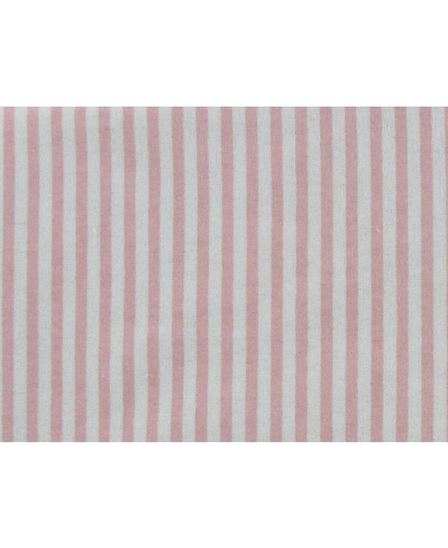 Candy Stripe Brushed Cotton Rich Winceyette, Baby Pink