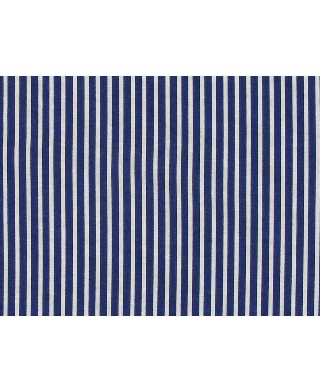 Candy Stripe Cotton Poplin, Royal