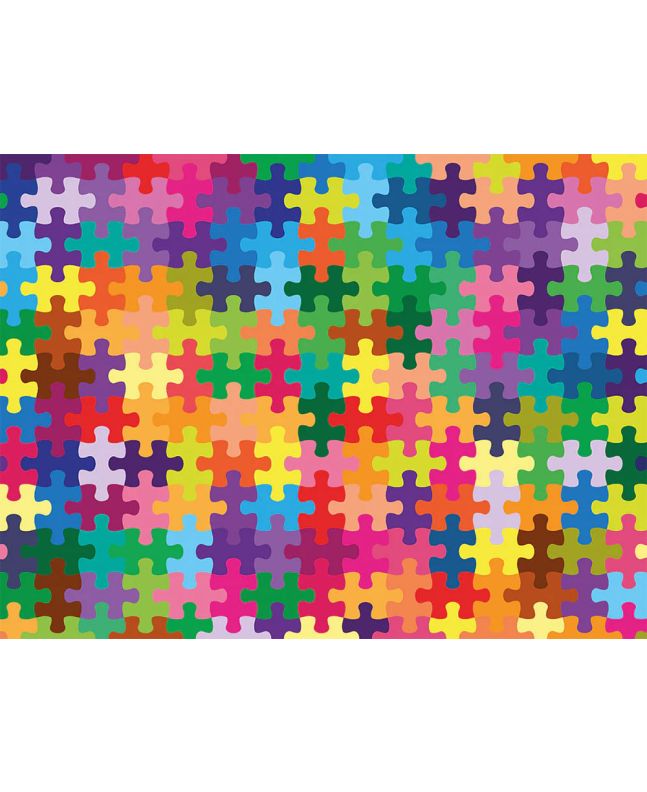 Carnival Collection Bi-Stretch Panama, Rainbow Puzzle