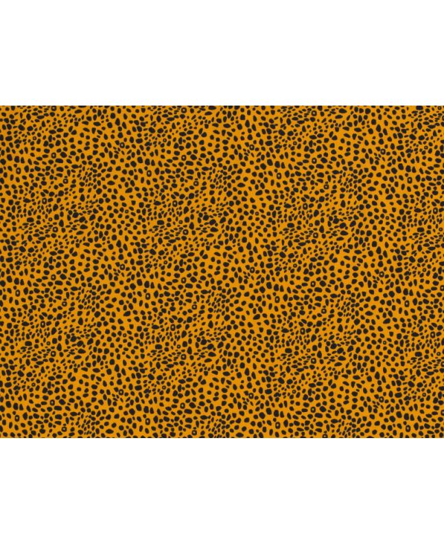 Cheetah Spot Cotton Jersey, Ochre