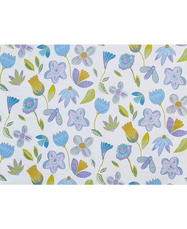 Coconut Groove Cotton Curtain Fabric, Bahama
