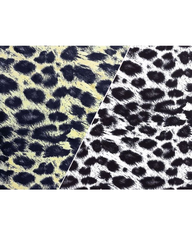 Colour Change Cotton Jersey, Electric Leopard, Yellow