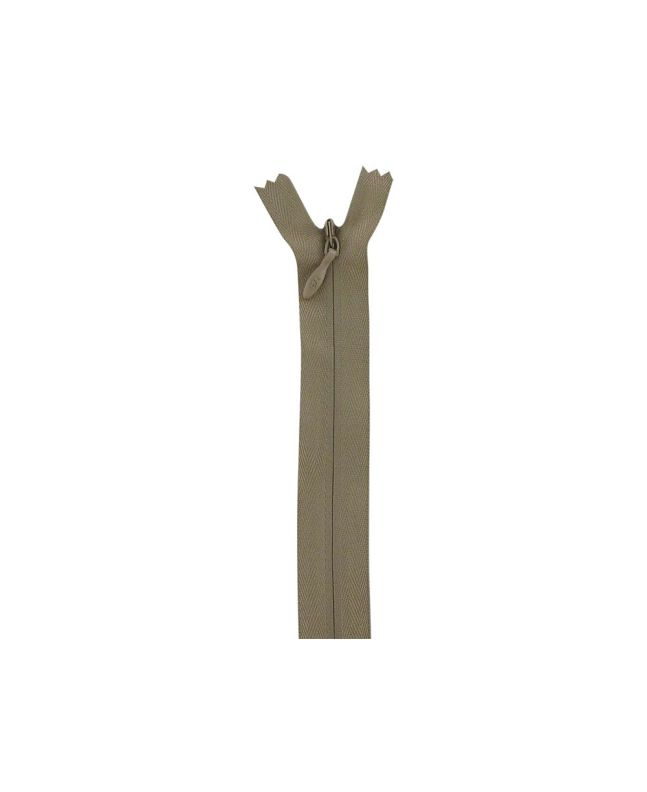 Concealed Invisible Closed End Dress Zip, 22 Inch, Beige
