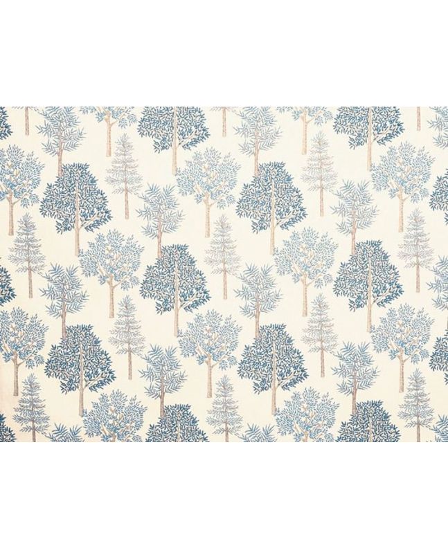 Coppice Cotton Curtain Fabric, Bluebell