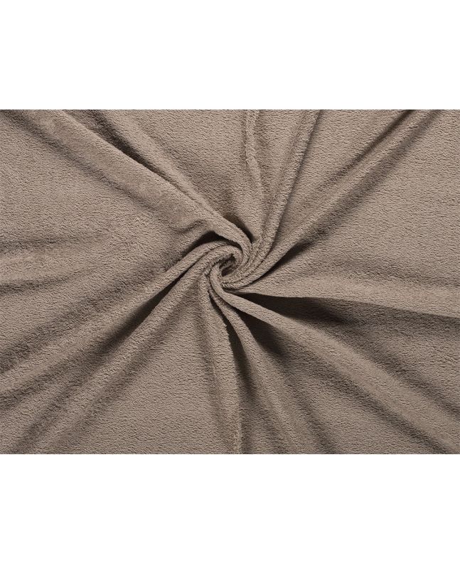 Cotton Rich Towelling, Light Brown