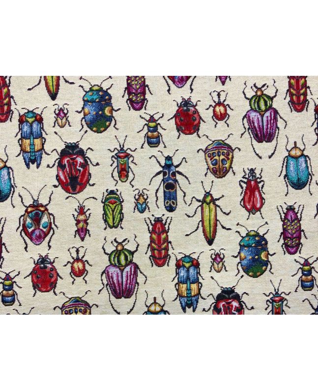 Cotton Rich Woven Tapestry, Bugs