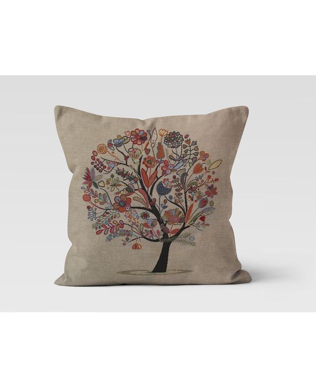 Cotton Rich Woven Tapestry Panel, Decadent Tree