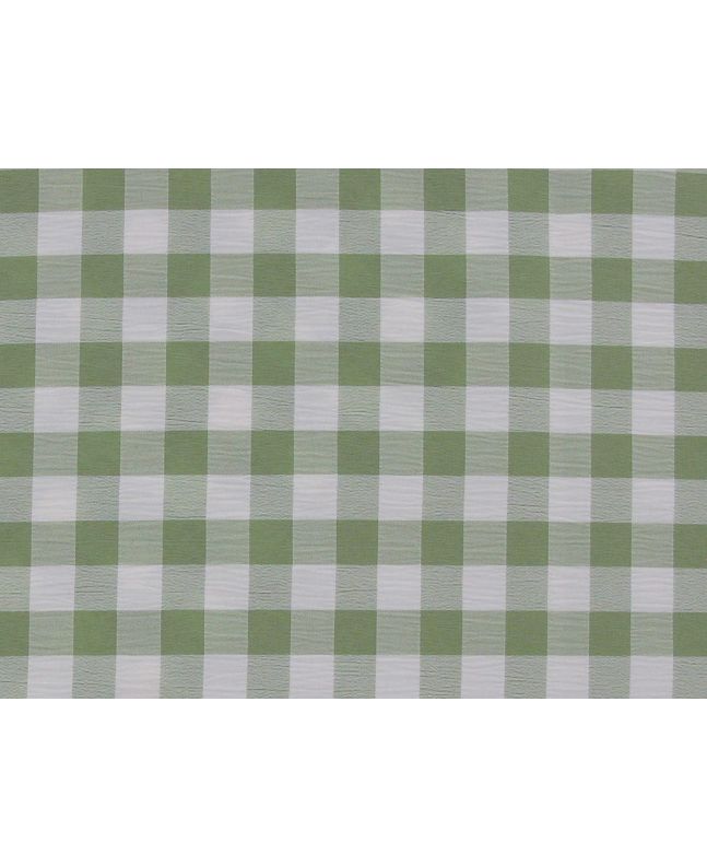 Crinkle Stretch Gingham, Sage