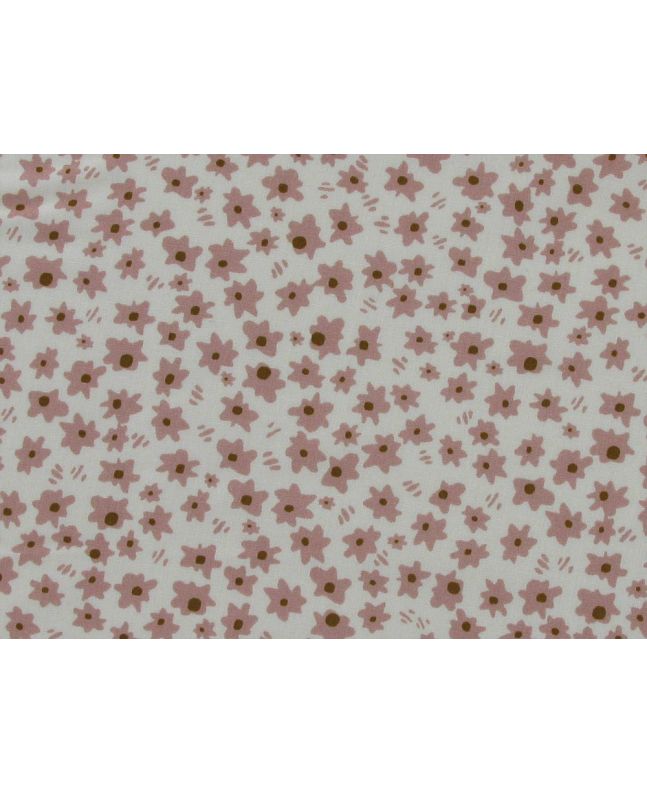 Ditsy Daisies Viscose Print, Pink