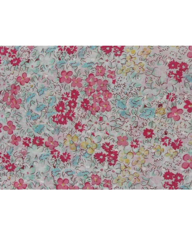 Daisy Radiance Dobby Cotton Voile, Pink