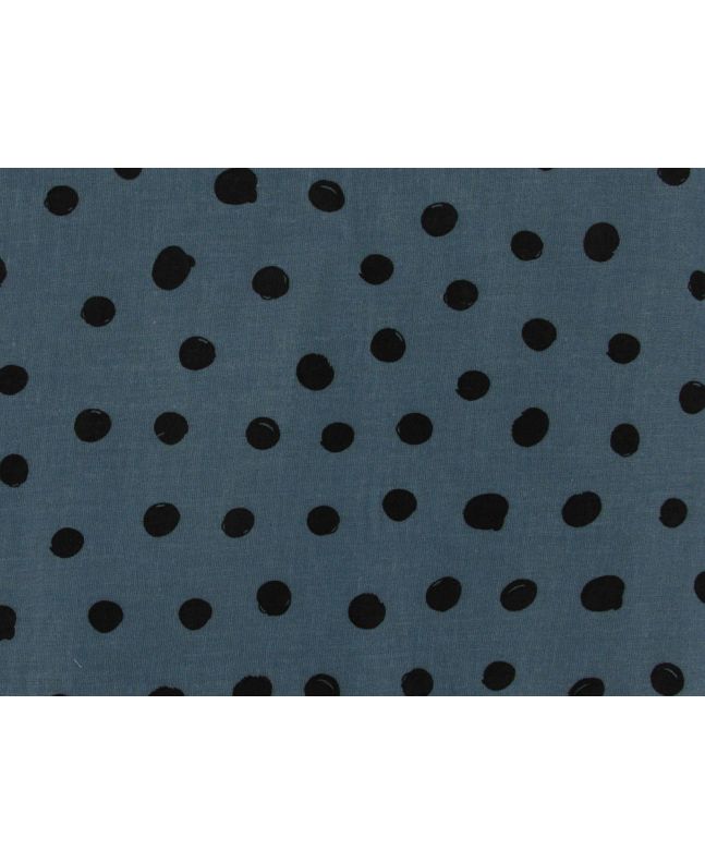 Dark Spots Flat Double Gauze, Blue
