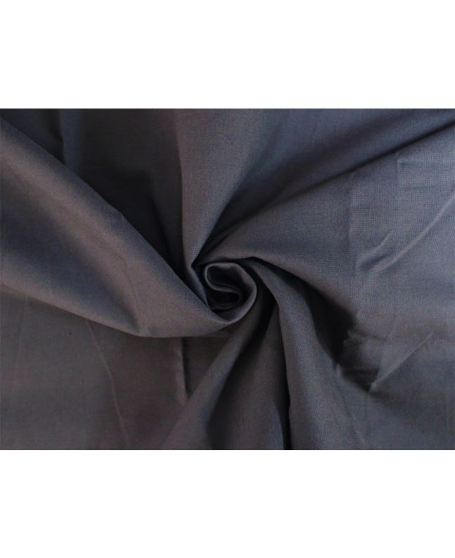 Deadstock Plain Dye Cotton, Steel