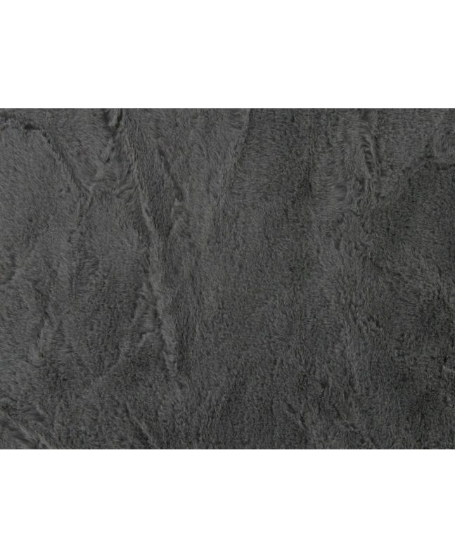Deadstock Soft Plush Pile Fur, Graphite