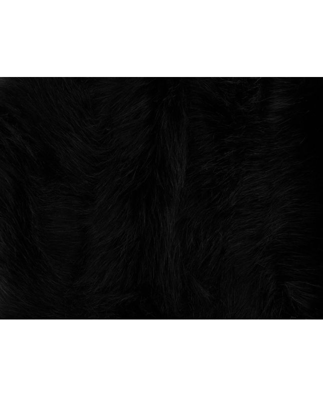 Deluxe Imitation Fur Long Hair Grizzly, Black