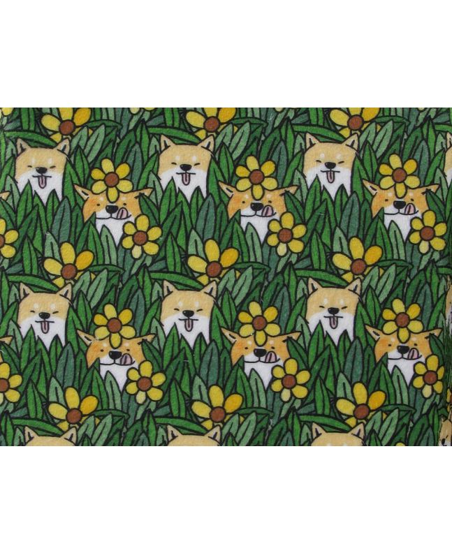Digital Print Soft Huggle Fleece, Shiba Dog