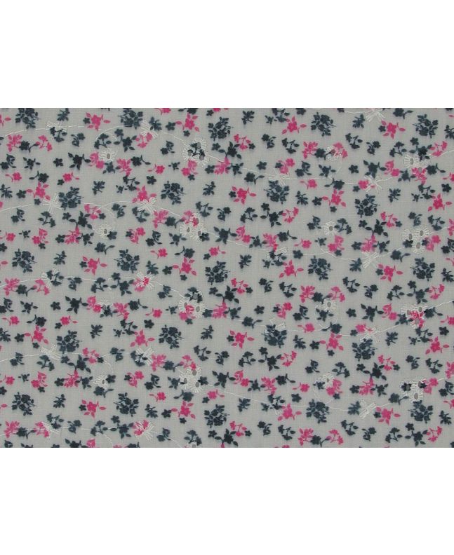 Ditsy Garden Printed Embroidered Anglaise, Pink