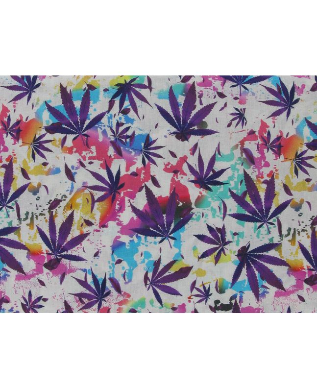 Dreamscape Garden Cotton Print, White