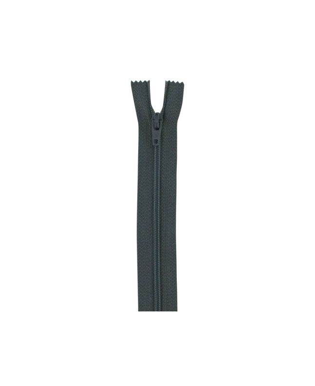 Closed End Dress Zip, 16 Inch, Grey