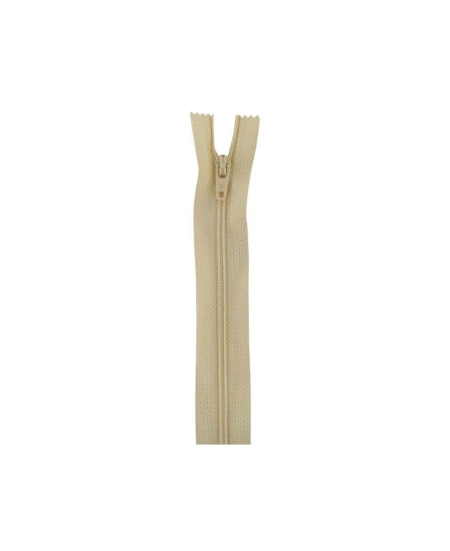 Closed End Dress Zip, 18 Inch, Cream