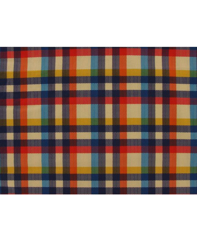 Eclectic Tartan Cotton Print Collection, Sunset Plaid