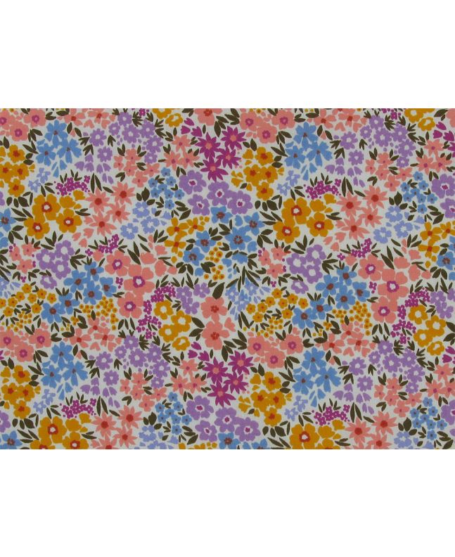 Elegant Ditsy Garden Polycotton Print, Multi