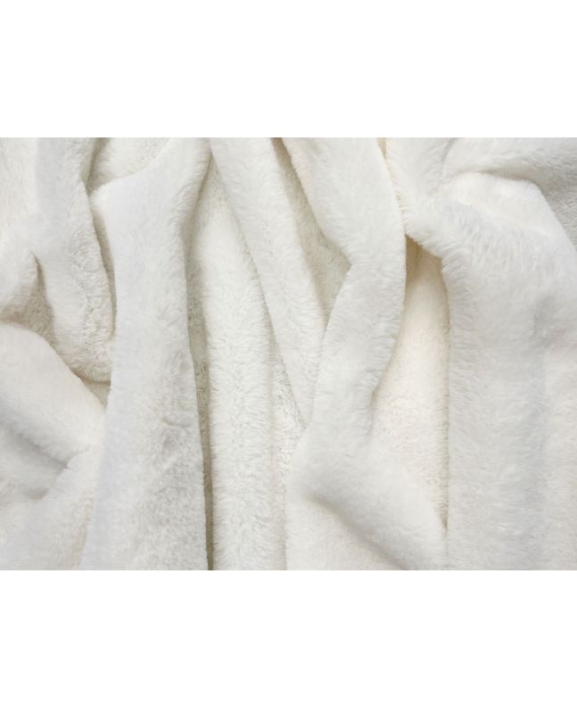 Emily Soft Plush Faux Fur, Ivory