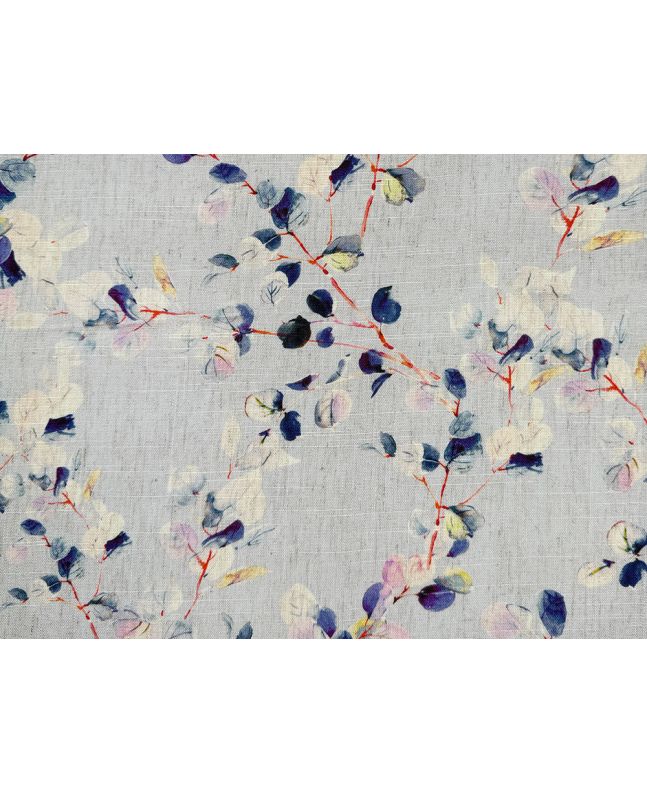 Eucalyptus Printed Linen Blend, Lilac